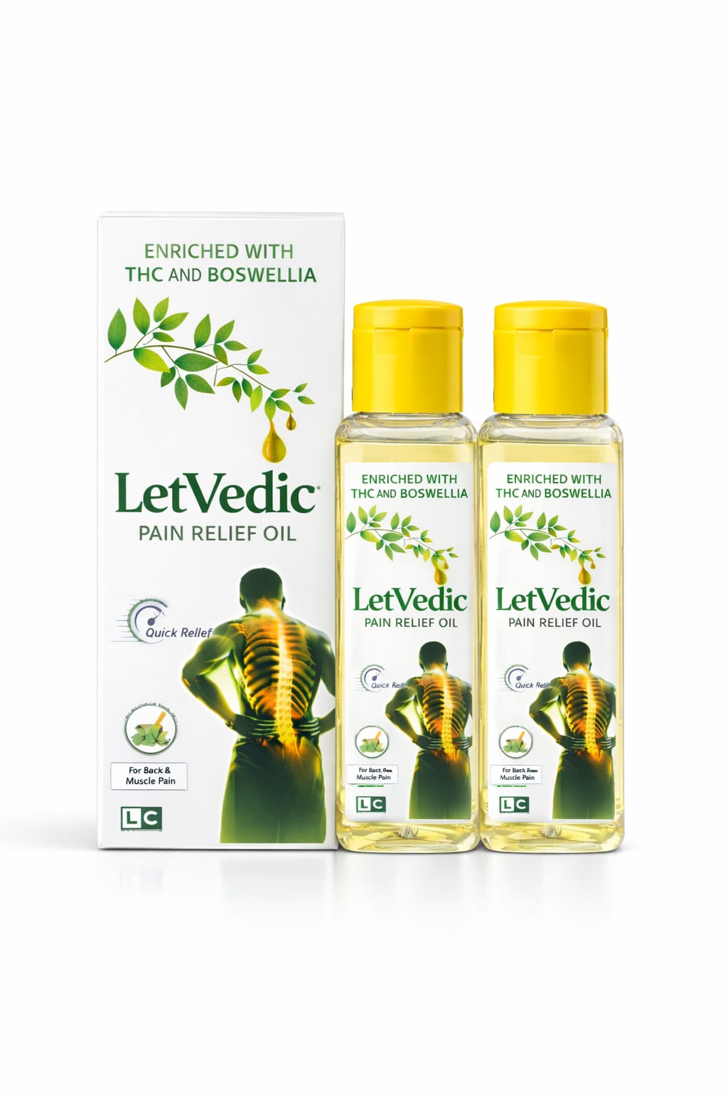 LetVedic Pain Relief Oil (THC & Boswellia)